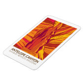 Antelope Canyon Arizona Travel Art Vintage Magneet (Linkerzijde)