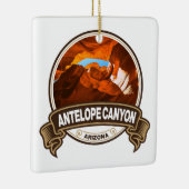 Antelope Canyon Arizona Travel Badge Keramisch Ornament (Rechts)