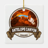 Antelope Canyon Arizona Travel Badge Keramisch Ornament (Achterkant)