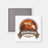 Antelope Canyon Arizona Travel Badge Magneet (Voorkant / Achterkant)