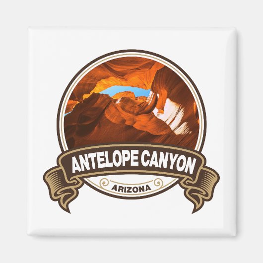 Antelope Canyon Arizona Travel Badge Magneet (Voorkant)