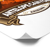 Antelope Canyon Arizona Travel Badge Poster (Hoek)