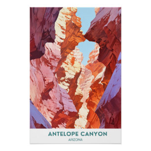 Antelope Canyon, Arizona, Verenigde Staten Perfect Poster