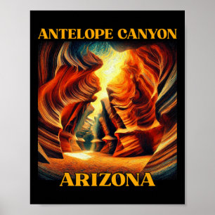 Antelope Canyon Arizona Wandelen Kamperen  Poster