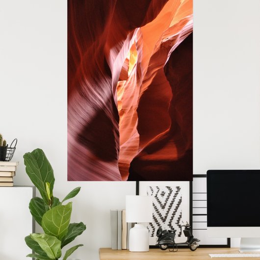 Antelope Canyon, AZ Poster (Thuiskantoor)