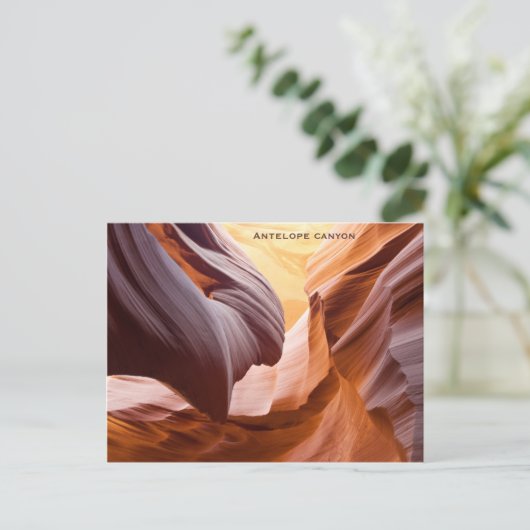 "Antelope canyon" Briefkaart (Staand voorkant)