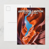Antelope Canyon Briefkaart (Voorkant / Achterkant)