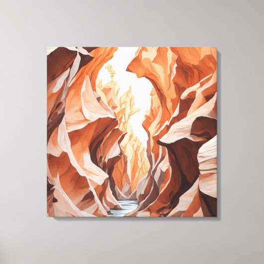 Antelope Canyon Canvas Afdruk (Voorkant)