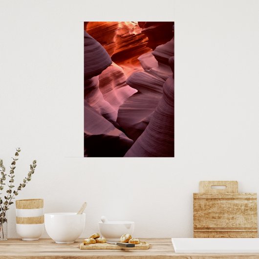 Antelope Canyon-formaties Poster (Keuken)