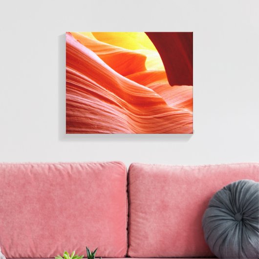 Antelope Canyon in Arizona Canvas Afdruk (Insitu (Woonkamer))