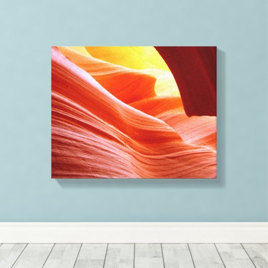 Antelope Canyon in Arizona Canvas Afdruk (Insitu (Houten vloer))