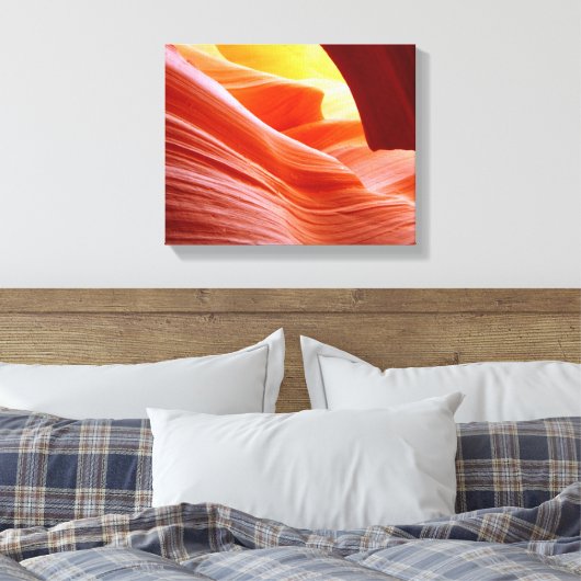 Antelope Canyon in Arizona Canvas Afdruk (Insitu (Slaapkamer))