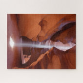 Antelope Canyon in Arizona met lichtstraal Legpuzzel (Horizontaal)