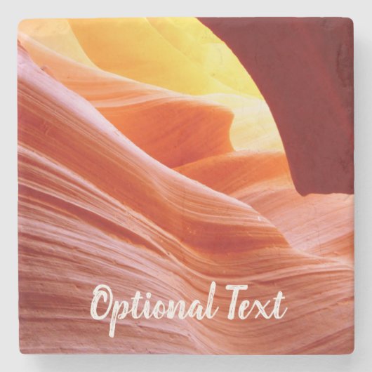 Antelope Canyon in Arizona Stenen Onderzetter (Voorkant)