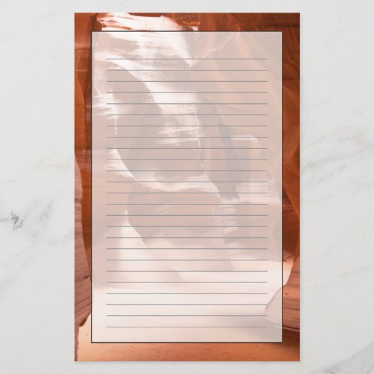 Antelope Canyon, natuurlijk lit Briefpapier (Voorkant)