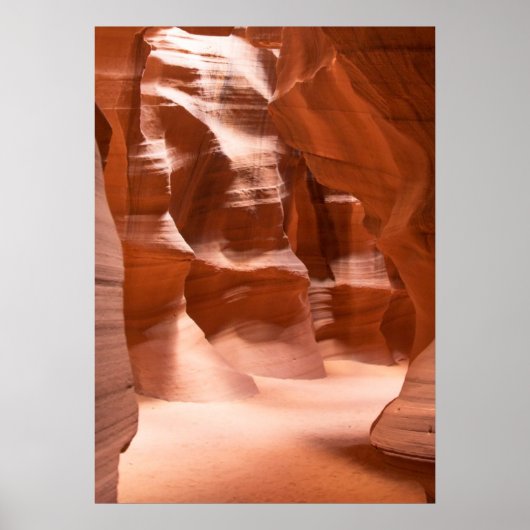 Antelope Canyon, natuurlijk lit Poster (Voorkant)