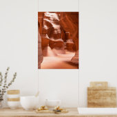 Antelope Canyon, natuurlijk lit Poster (Keuken)