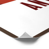 Antelope Canyon Navajo Nation Art Deco AZ Reizen Poster (Hoek)