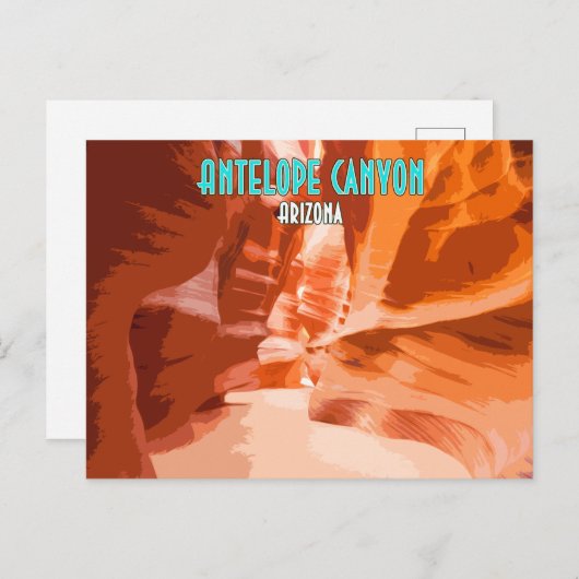 Antelope Canyon Page Arizona  Briefkaart (Voorkant / Achterkant)