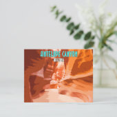 Antelope Canyon Page Arizona platte Kaart (Staand voorkant)