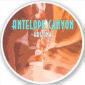 Antelope Canyon Page Arizona  Sticker (Voorkant)