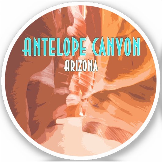 Antelope Canyon Page Arizona Sticker (Voorkant)