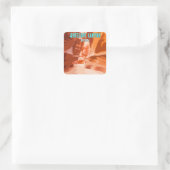 Antelope Canyon Page Arizona  Vierkante Sticker (Tas)