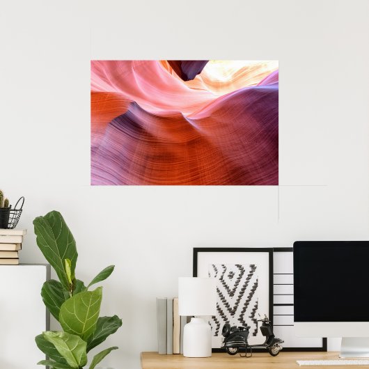 Antelope Canyon Poster (Thuiskantoor)