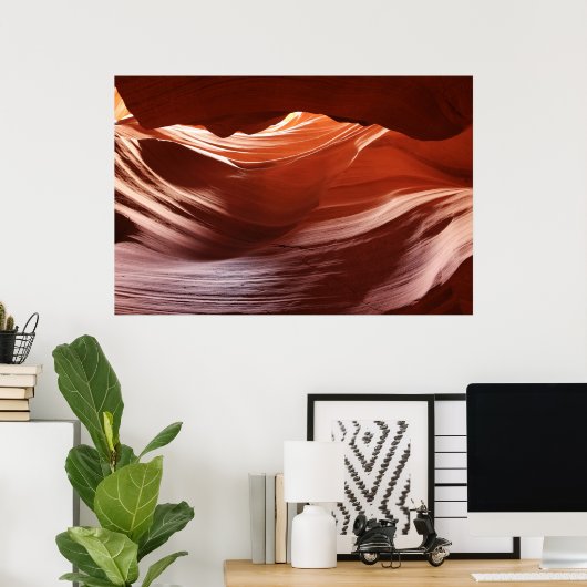 Antelope Canyon Poster (Thuiskantoor)