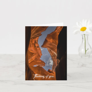 Antelope Canyon Sky Uitzicht Arizona Card Kaart