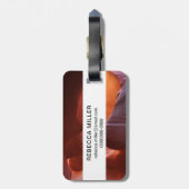 Antelope Canyon-sleufformaties Bagagelabel (Achterkant verticaal)