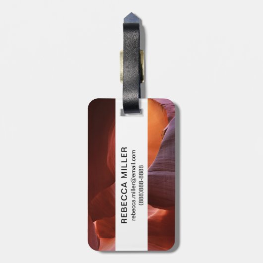 Antelope Canyon-sleufformaties Bagagelabel (Achterkant verticaal)