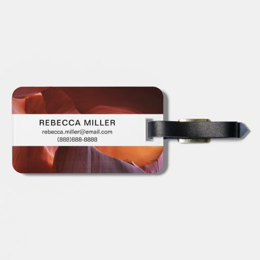 Antelope Canyon-sleufformaties Bagagelabel (Achterkant horizontaal)