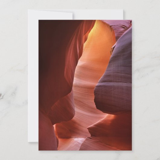 Antelope Canyon-sleufformaties Bedankkaart (Voorkant)