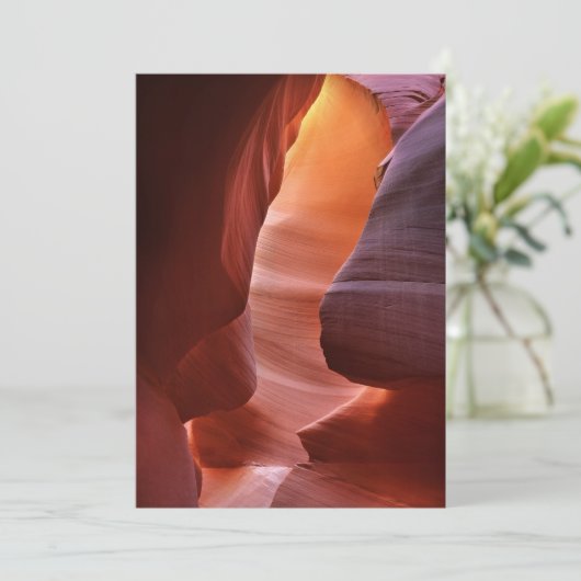 Antelope Canyon-sleufformaties Bedankkaart (Staand voorkant)