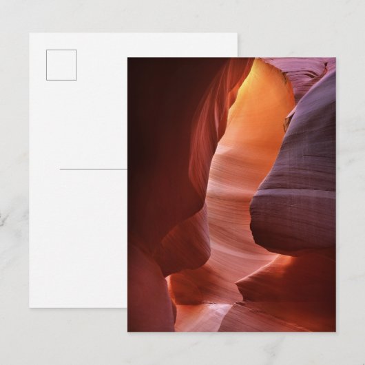 Antelope Canyon-sleufformaties Briefkaart (Voorkant / Achterkant)