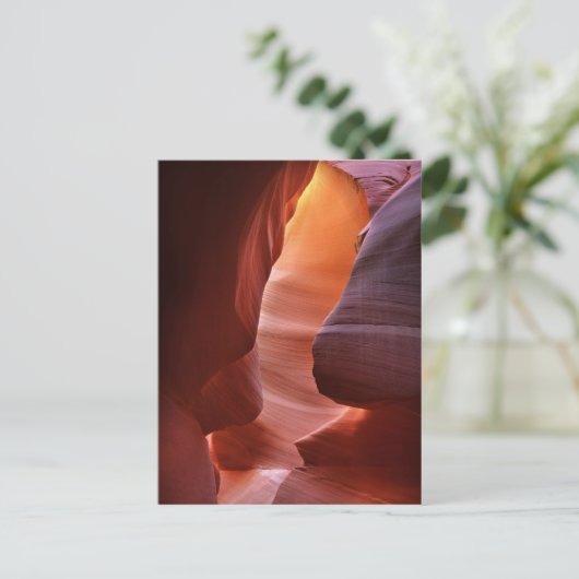 Antelope Canyon-sleufformaties Briefkaart (Staand voorkant)