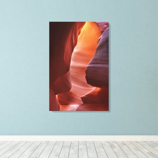Antelope Canyon-sleufformaties Canvas Afdruk (Insitu (Houten vloer))
