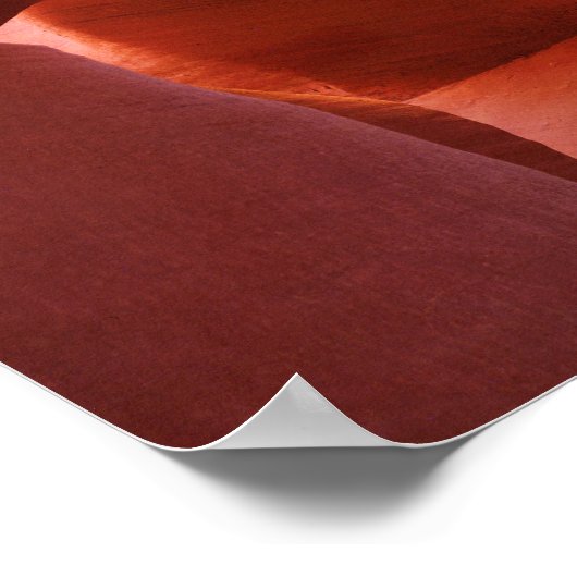 Antelope Canyon-sleufformaties Poster (Hoek)