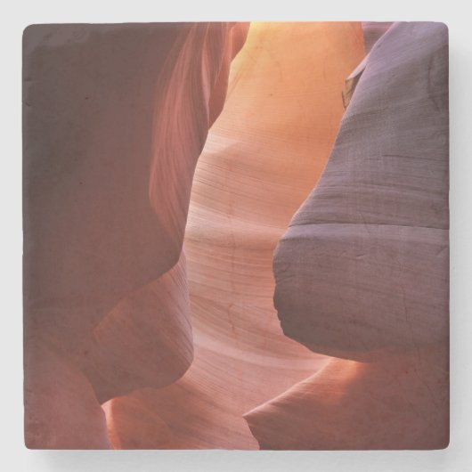 Antelope Canyon-sleufformaties Stenen Onderzetter (Voorkant)