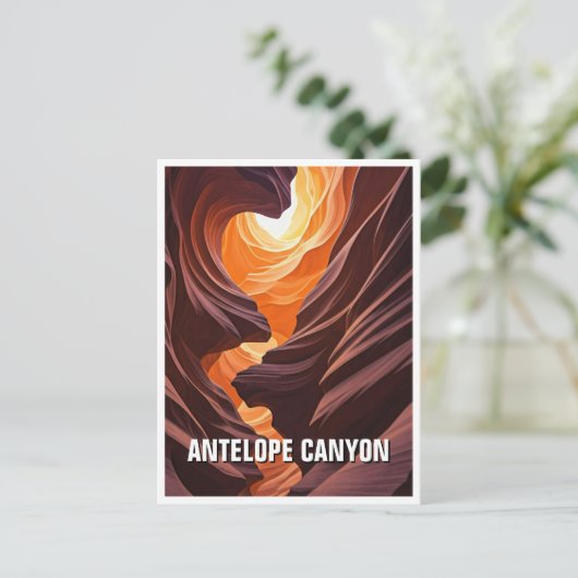 Antelope Canyon Souvenir Briefkaart (Staand voorkant)