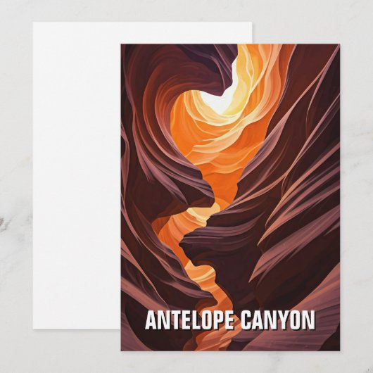 Antelope Canyon Souvenir Feestdagenkaart (Voorkant / Achterkant)