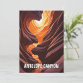 Antelope Canyon Souvenir Feestdagenkaart (Staand voorkant)
