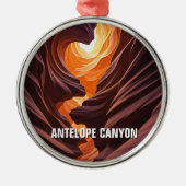 Antelope Canyon Souvenir Metalen Ornament (Voorkant)
