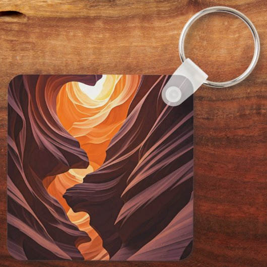 Antelope Canyon Souvenir Sleutelhanger (Achterkant)