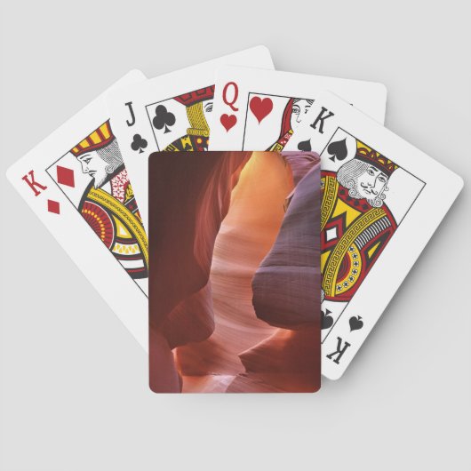 Antelope Canyon-spleetformaties Pokerkaarten (Achterkant)