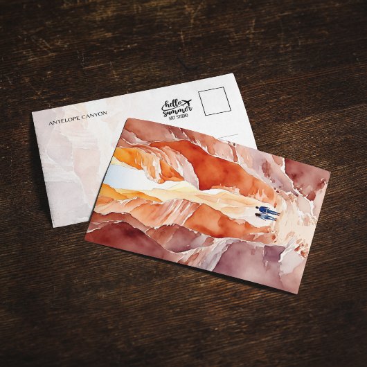 Antelope Canyon Waterverf Briefkaart
