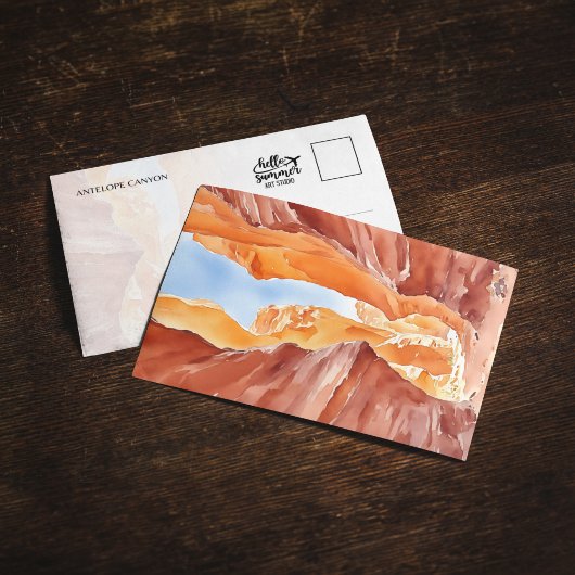 Antelope Canyon Waterverf Briefkaart