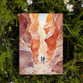 Antelope Canyon Waterverf Briefkaart