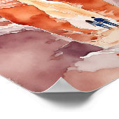 Antelope Canyon Waterverf Poster (Hoek)